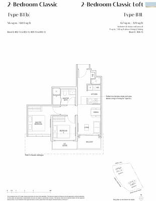 Irwell Hill Residences Floor Plan  2 bedroom Classic