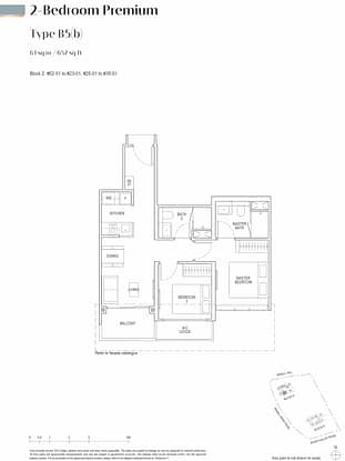 Irwell Hill Residences Floor Plan 2 Bedroom Premium